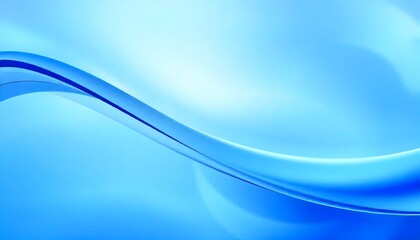 Fototapeta premium Blue abstract background with soft curves. swirling, blue wave with translucent ripples.
