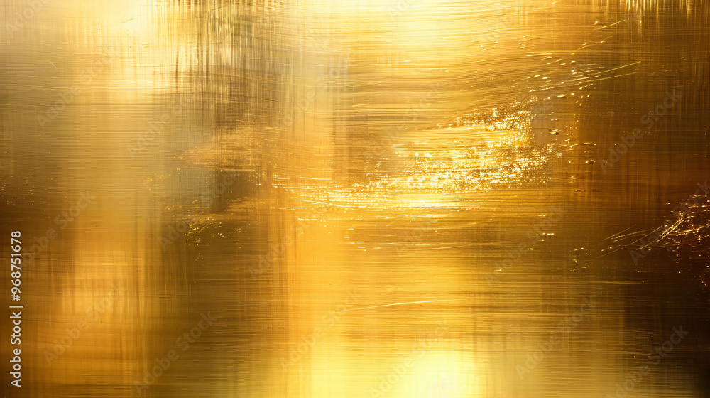 Poster an abstract image featuring golden hues merging into one another, creating a warm and inviting atmos