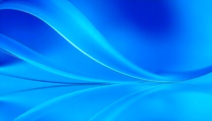 Obraz premium Blue abstract background with soft curves. swirling, blue wave with translucent ripples.