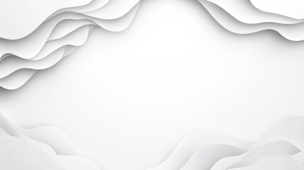 Obraz premium Abstract White Papercut Background
