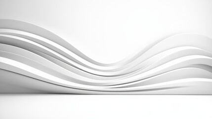 Obraz premium Abstract White Curved Lines Background