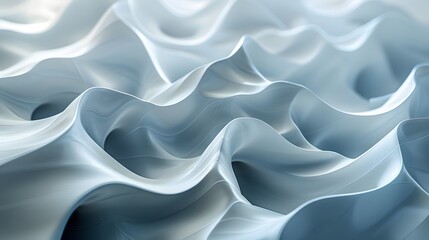 Fototapeta premium a dynamic background with 3D wave-like patterns and flowing curves, giving a sense of movement and energy to the design