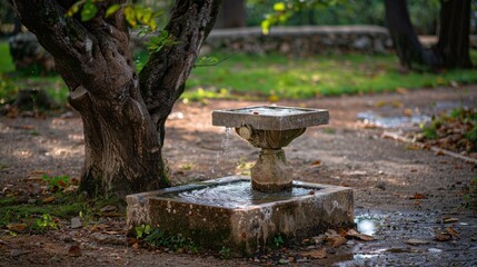 Water Fountains: Strategically positioned metal or stone drinking fountains throughout the park, providing a refreshing drink and enhancing the park's aesthetic appeal.
