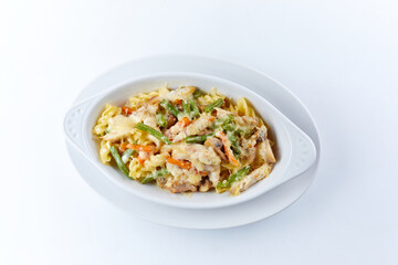 pasta with chicken and vegetables
