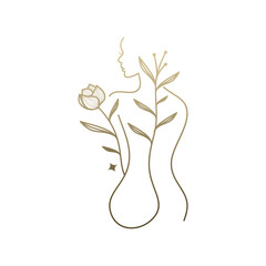 Aesthetics Logo Images. Woman body spa aesthetics monoline luxury logo design
