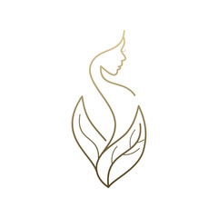 Aesthetics Logo Images. Woman body spa aesthetics monoline luxury logo design