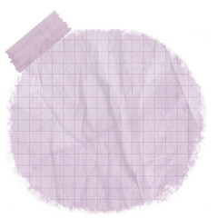 Pink grid paper note