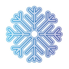 Blue snowflake icon