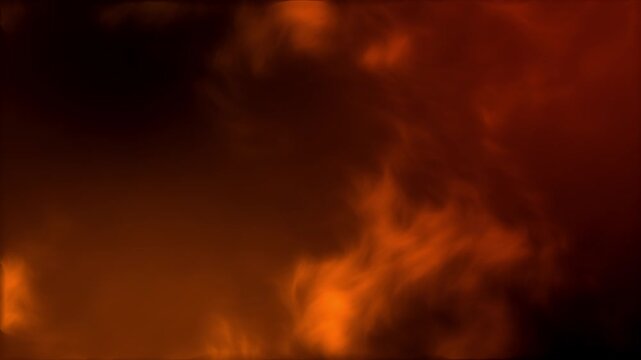 Abstract glow orange smoke cloud fire.