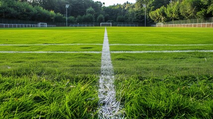 Sports Fields: Wide grassy fields with lines for soccer or baseball. Often feature bleachers for spectators and ample space for various athletic events.
