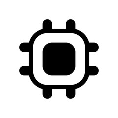 Processor Icon Filled Style