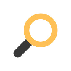 Search Icon Flat Color Style