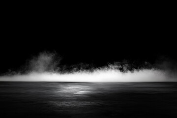 Texture overlay effect for text or space. Black background. Smoke fog