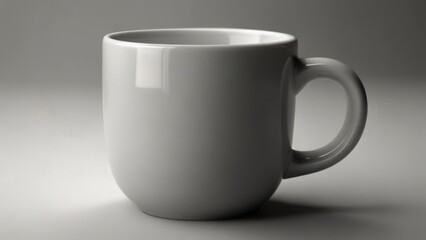 Fototapeta premium homelike mug with tea on a white background