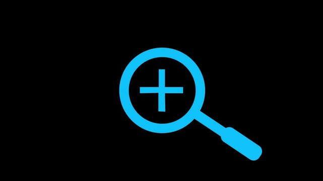 magnifying glass  zoom icon plus icon isolated
