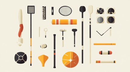 Obraz premium A Collection of Diverse Sports Equipment and Accessories