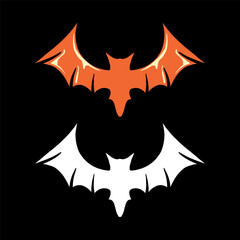 Halloween illustration element, Hand drawn style, Isolated on black background.