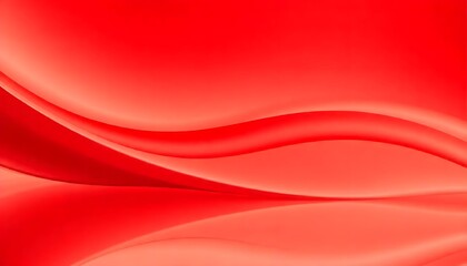 Red abstract background with soft curves and reflect swirling, red liquid reflecting on a smooth surface.