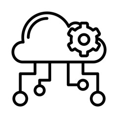 Cloud computing icon