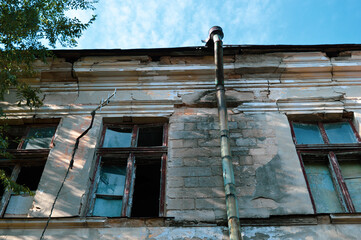 old abandoned factory building