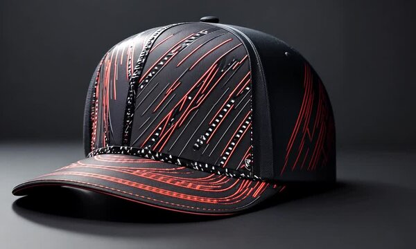 Black and Red Baseball Cap