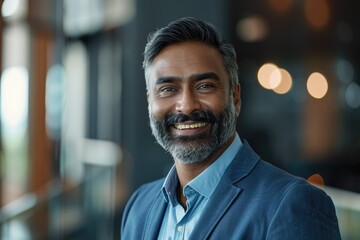 Fototapeta premium Successful diverse professionals in office headshot portrait.