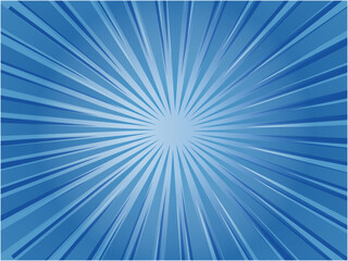 Fototapeta premium 発色の良いグラフィカルな集中線背景_ブルー