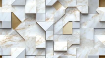Wall decor featuring a digital tile design on marble suitable for home decoration This 3D illustration can be utilized for wallpaper linoleum textiles and web page backgrounds Illustration
