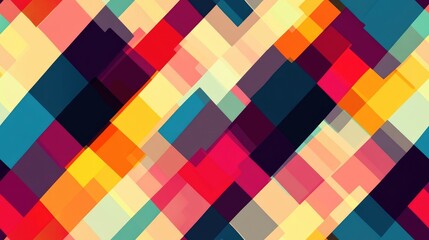 Abstract background featuring a vibrant checkered pattern simple plaid texture and geometric tartan illustration suitable for wallpaper fabric gift wrapping or graphic design projects