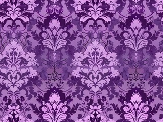 Purple Damask Pattern