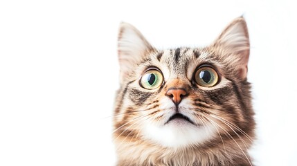 portrait of a cat isolated