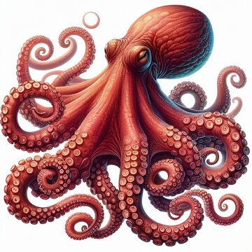 recommend clip art: Octopus Tentacles Isolated on White Background