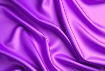 Obraz premium Smooth flowing purple satin fabric with soft wavy. flowing purple satin with soft folds and highlights.