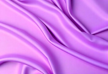 Fototapeta premium Smooth flowing purple satin fabric with soft wavy. flowing purple satin with soft folds and highlights.