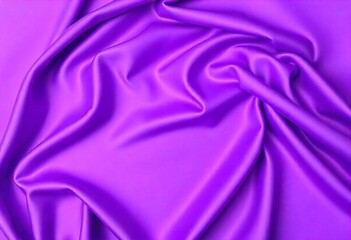 Smooth flowing purple satin fabric with soft wavy. flowing purple satin with soft folds and highlights.