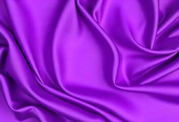 Fototapeta premium Smooth flowing purple satin fabric with soft wavy. flowing purple satin with soft folds and highlights.