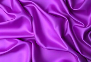 Obraz premium Smooth flowing purple satin fabric with soft wavy. flowing purple satin with soft folds and highlights.
