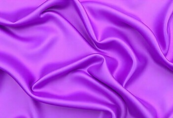 Fototapeta premium Smooth flowing purple satin fabric with soft wavy. flowing purple satin with soft folds and highlights.