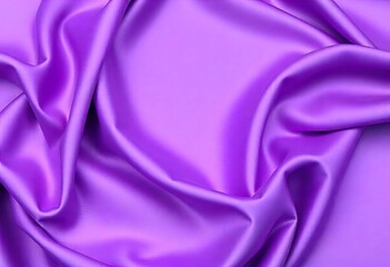 Fototapeta premium Smooth flowing purple satin fabric with soft wavy. flowing purple satin with soft folds and highlights.