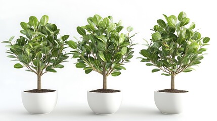 Obraz premium leaves on white background