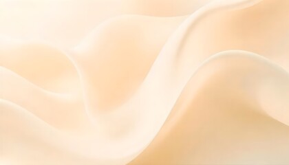 Obraz premium Smooth flowing beige and white abstract waves smooth, peach colored surface with a subtle gradient.
