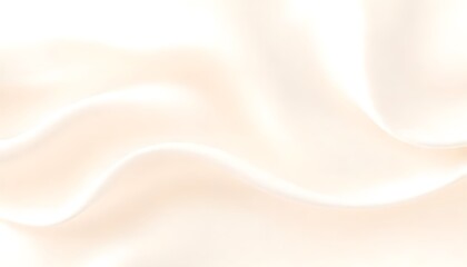 Obraz premium Smooth flowing beige and white abstract waves smooth, peach colored surface with a subtle gradient.