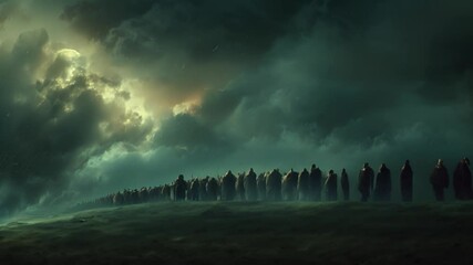 A Mighty Army Marching Under a Stormy Sky