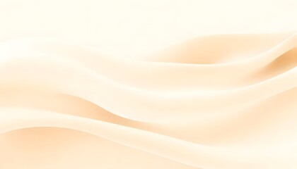 Obraz premium Smooth flowing beige and white abstract waves smooth, peach colored surface with a subtle gradient.
