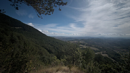 Panorama in Carpegna nelle Marche