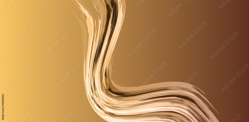 Fototapete abstract yellow background with waves. vector background with space for text.