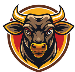 Sample Angus cow logo vector image 