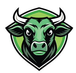 Sample Angus cow logo vector image 