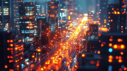AI-driven smart cities where every building and vehicle is interconnected: A city where all infrastructure communicates to optimize efficiency.