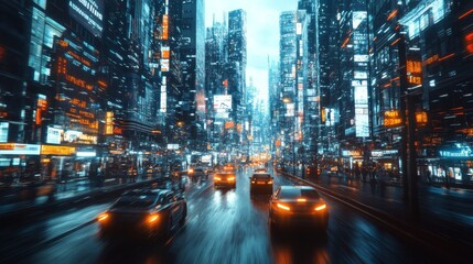 AI-driven smart cities where every building and vehicle is interconnected: A city where all infrastructure communicates to optimize efficiency.